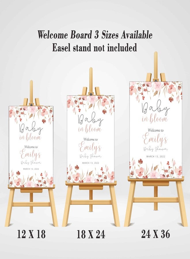 Theme My Party Personalised Baby Shower Welcome Sign Board I Personlaised Baby Shower Signage Welcome Sign I Baby Shower Welcome for Baby Shower Decorations - Image 3